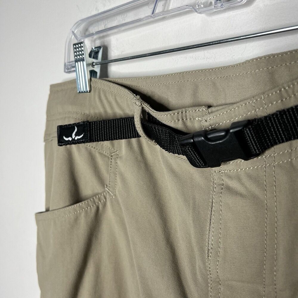 Prana Pants Mens XL Belted Outdoor Hiking Canvas Tan Pockets‎ Gorpcore - Picture 10 of 12
